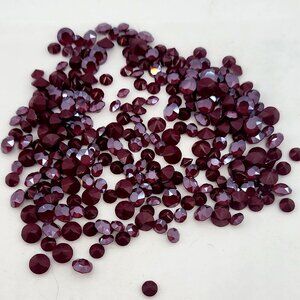 swarovski red rhinestones